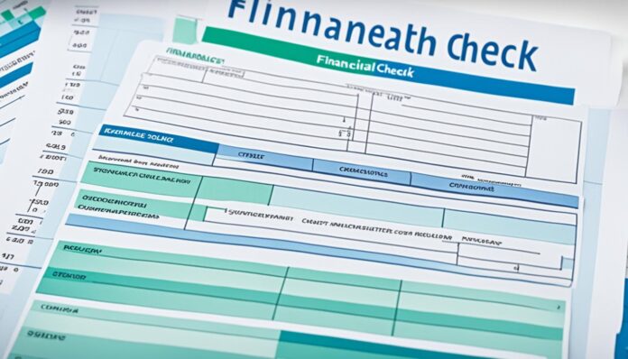 financial health check template